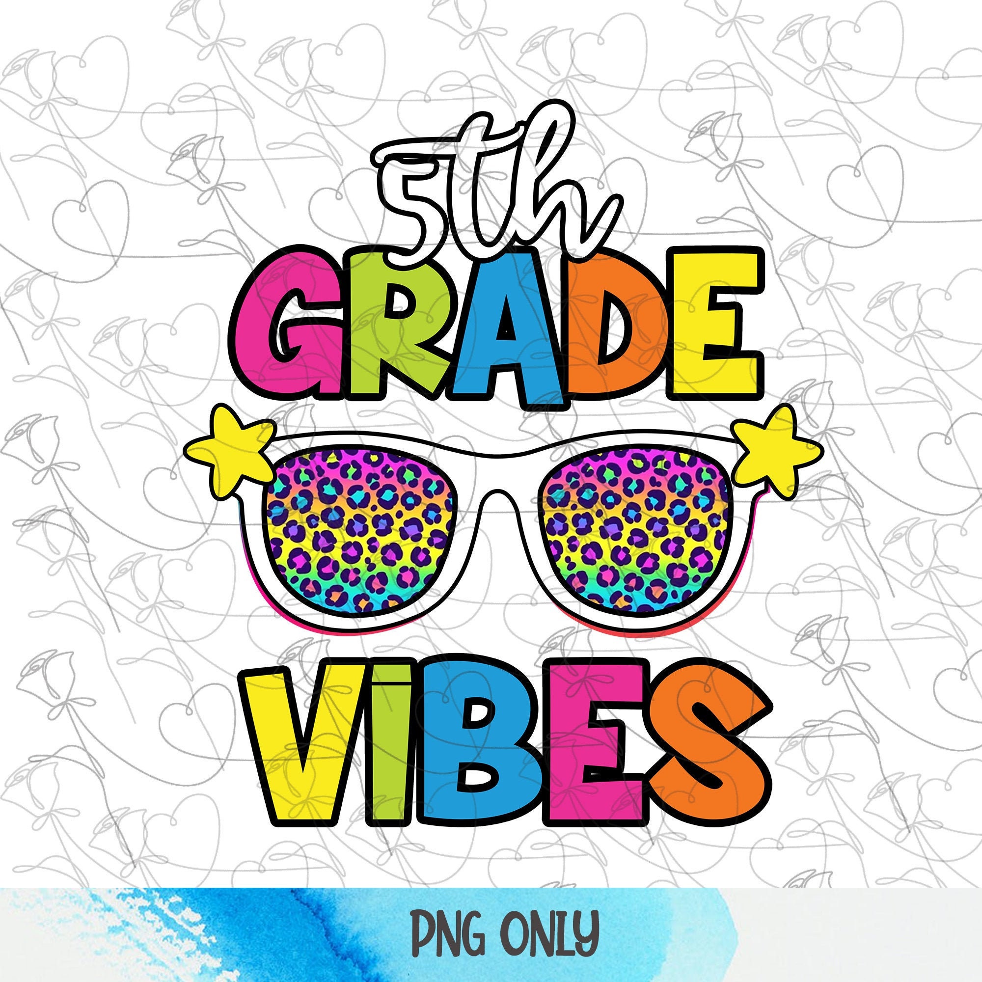 5th Grade Vibes png Fifth Grade png Back To School png 5th | Etsy