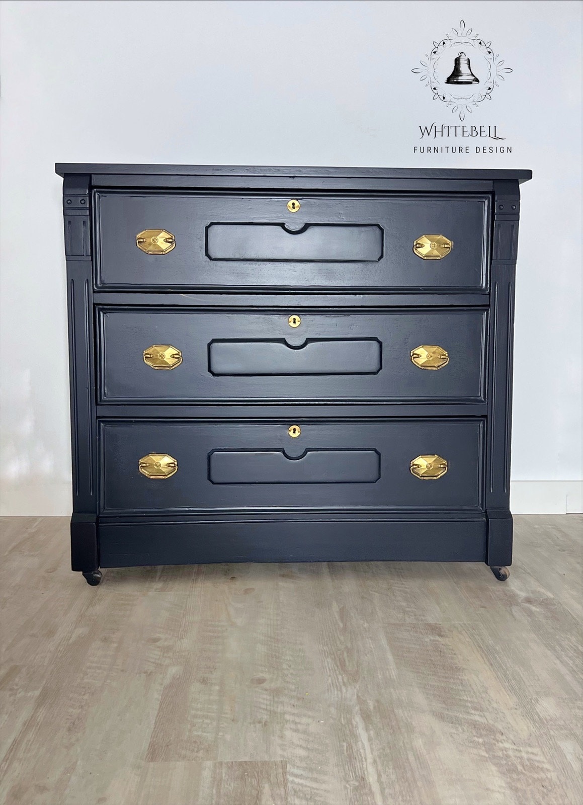 Amazing Vintage Eastlake Dresser, Antique Eastlake Dresser, Deep Blue