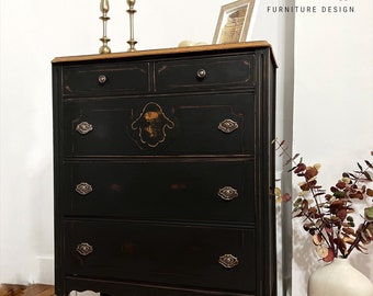 SOLD !! Gorgeous Antique vintage Dresser, Jacobean dresser, antique tall dresser, Vintage dresser, Antique tall dresser, Farmhouse dresser.