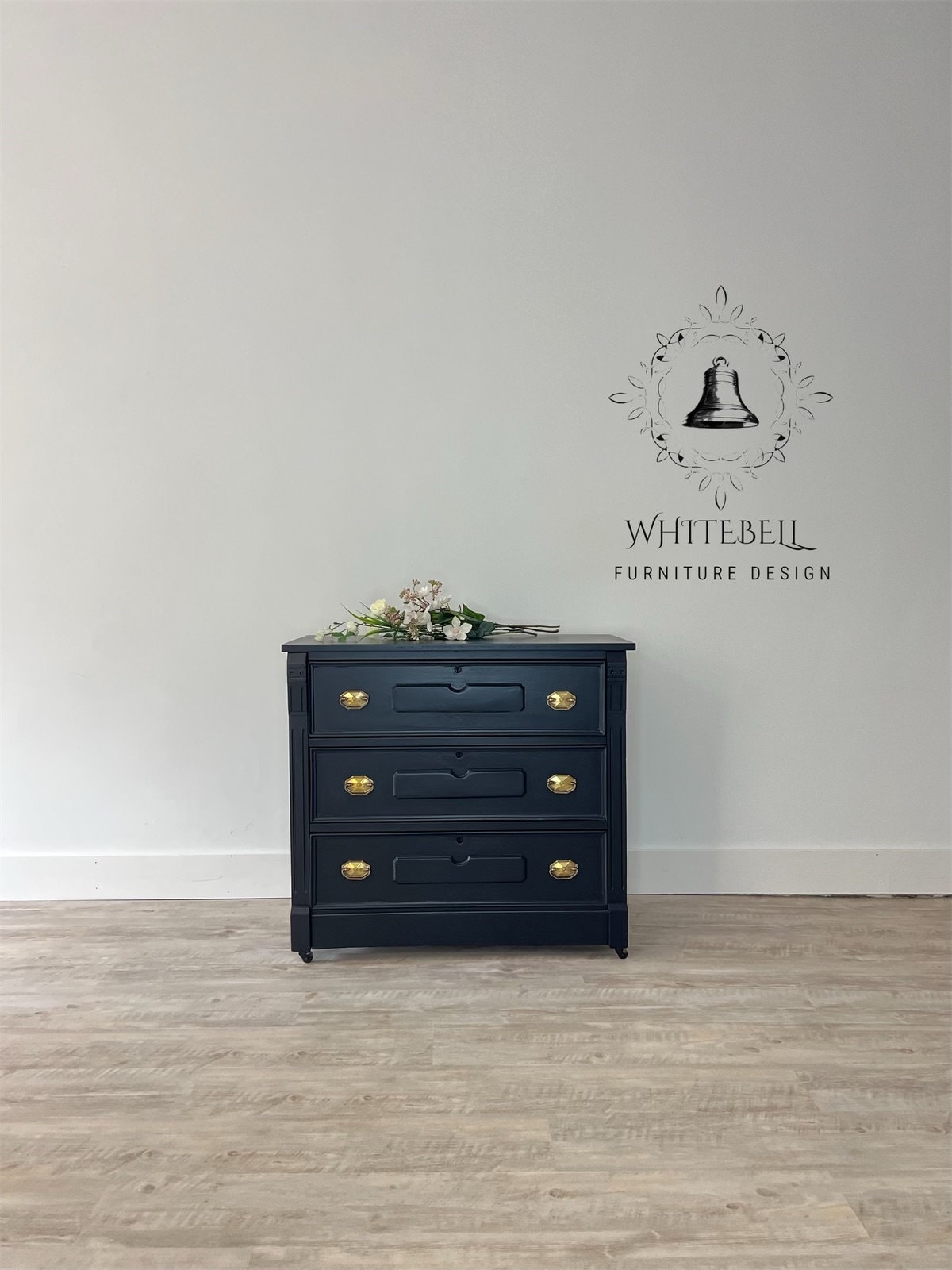Amazing Vintage Eastlake Dresser, Antique Eastlake Dresser, Deep Blue