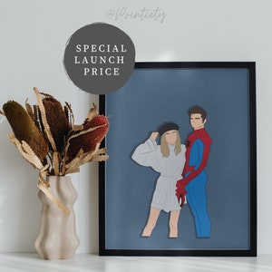 Custom portrait with your fav comic character, Custom faceless DIGITAL Portrait, Illustration, Custom Gift Idea, endgame, print, avengers
