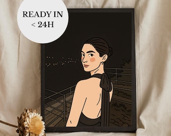 BENUTZERDEFINIERTES minimalistisches Cartoon-Porträt || Personalisiertes DIGITALES Portrait, personalisierte Illustration, individuelle Geschenkidee, Freundeportrait, Paarportrait