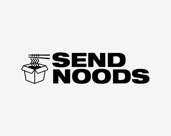 Stuur Noods vinylsticker