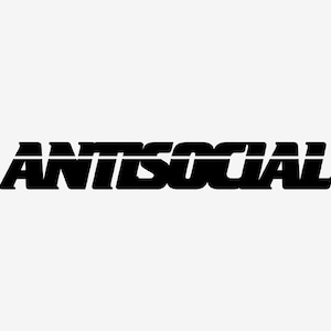 Anti Social Vinyl Decal