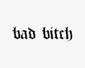 Bad Bitch Vinyl Decal