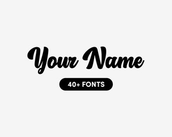 Personalized Name Vinyl Decal