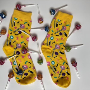 Lollipop Sock- Funny Food Socks