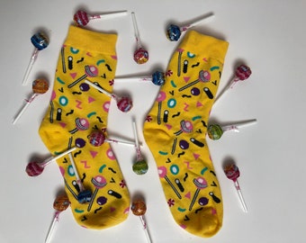 Lollipop Sock- Calcetines de comida divertida