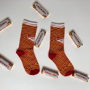 Caramel Sock- Sweet, colourful socks. Ready to ship gifts