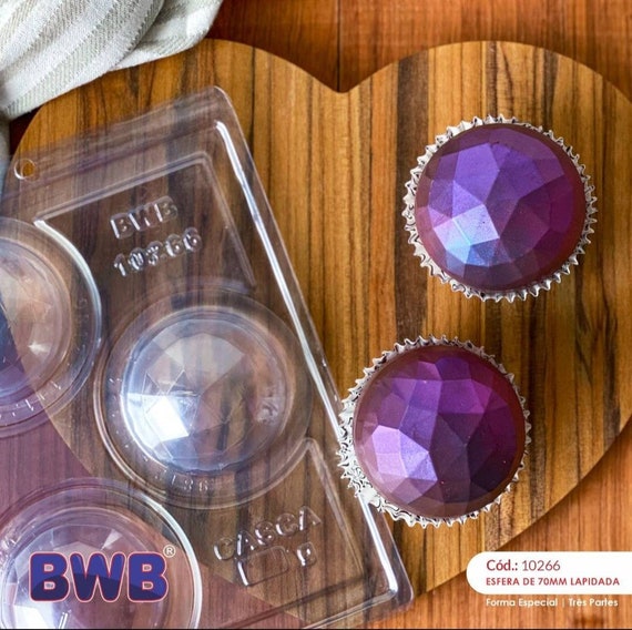 BWB 3 piece chocolate mold: DIAMOND TRUFFLE