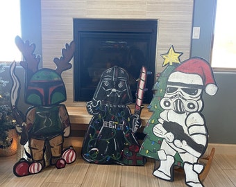 Star Wars fan art christmas yard display