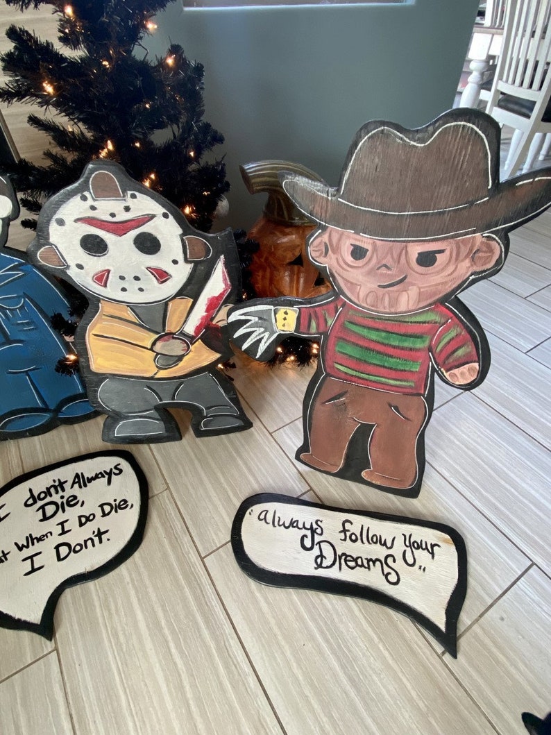 Cute Bad Guys Halloween Yard Display Etsy