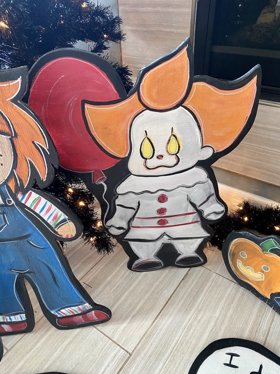 Cute Bad Guys Halloween Yard Display Etsy