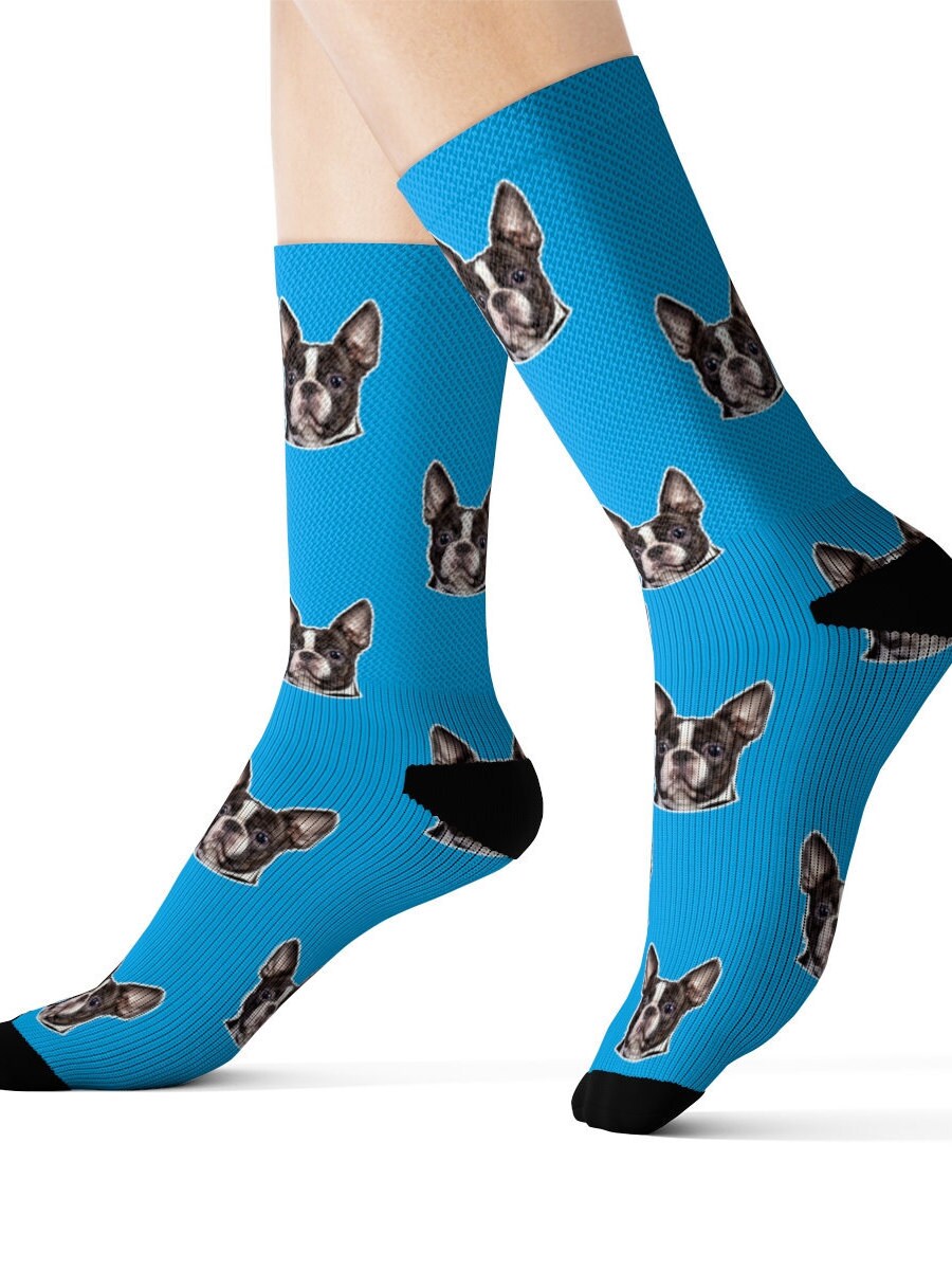 Personalized Pet Photo Socks Custom Pet Socks Put Your Pet Etsy