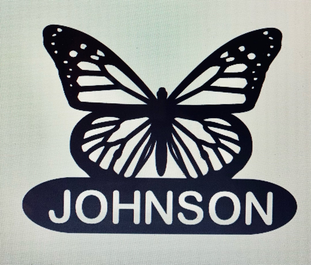 Personalized Butterfly Welcome Sign or Yard Sign - Metal, Weatherproof ...