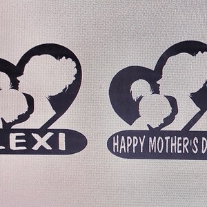 Personalized Mother and Daughter Heart Metal Sign - Mother’s Day Sign