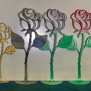 Metal Self Standing Flower