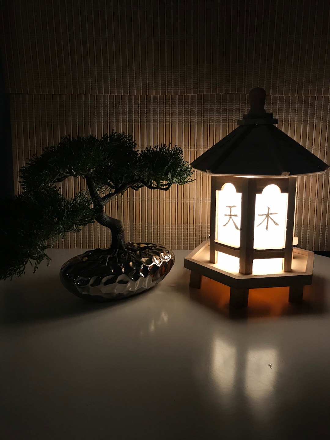 ライト・ランタン 10th Miyabi wood Special edition NODEL Shoji Lamp, Japanese Lantern Lamp. Mini Gazebo - Etsy