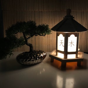 Shoji lamp, Japanese lantern lamp. Mini Gazebo