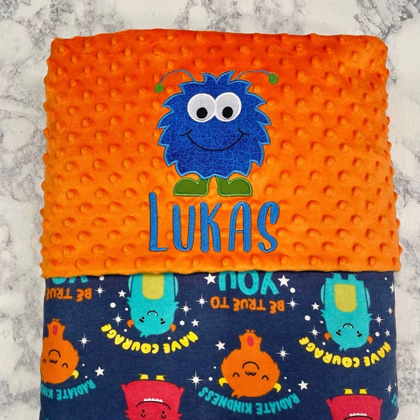 Monster Baby Blanket Etsy