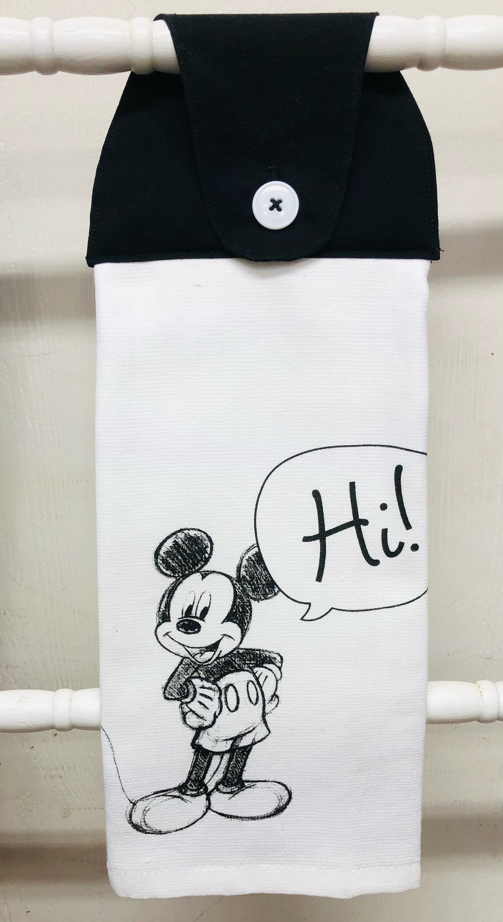 Mickey Mouse Hanging Kitchen Towel/ Kitchen Towels/mickey Etsy UK