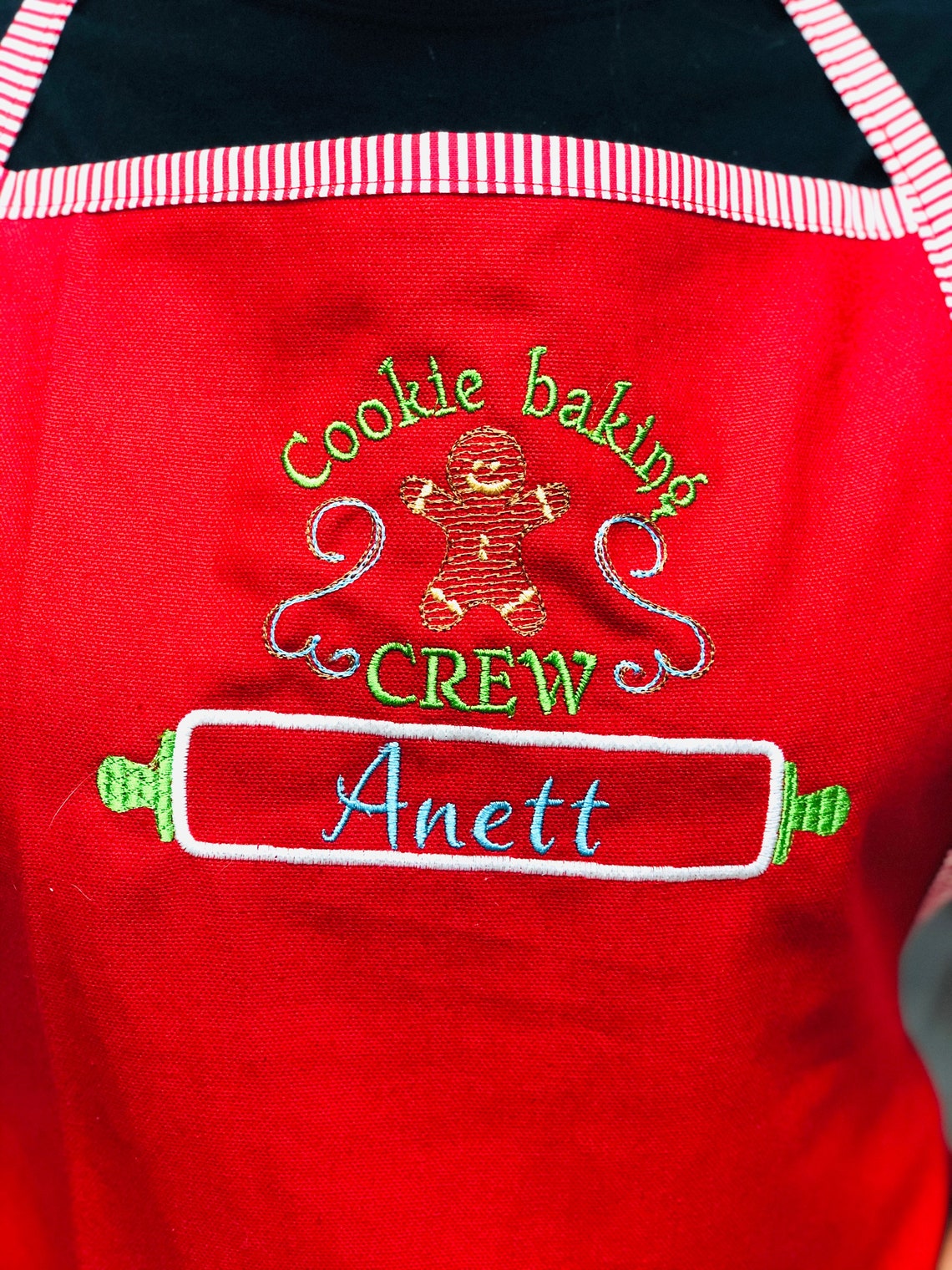 Christmas Apron NEW Red Cookie Baking Crew Set for Children | Etsy