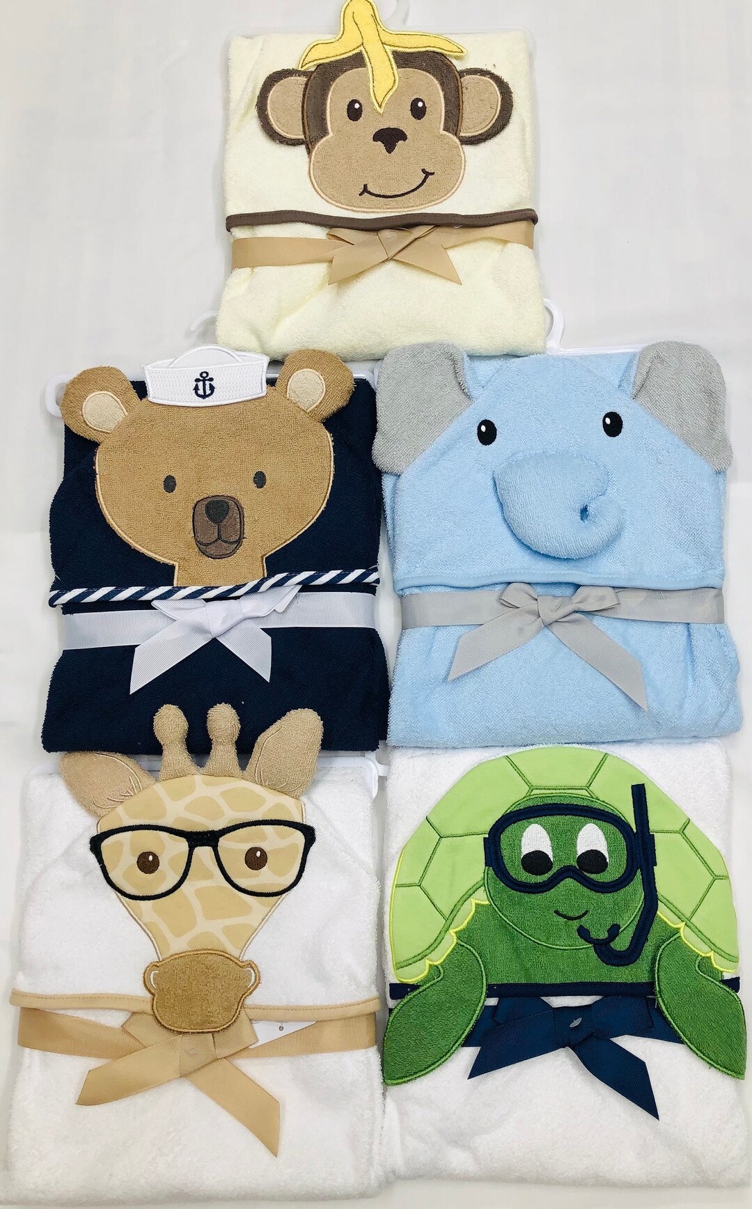 Personalized Hooded Baby Boy Bath Towels, Hooded Bath Towels Baby