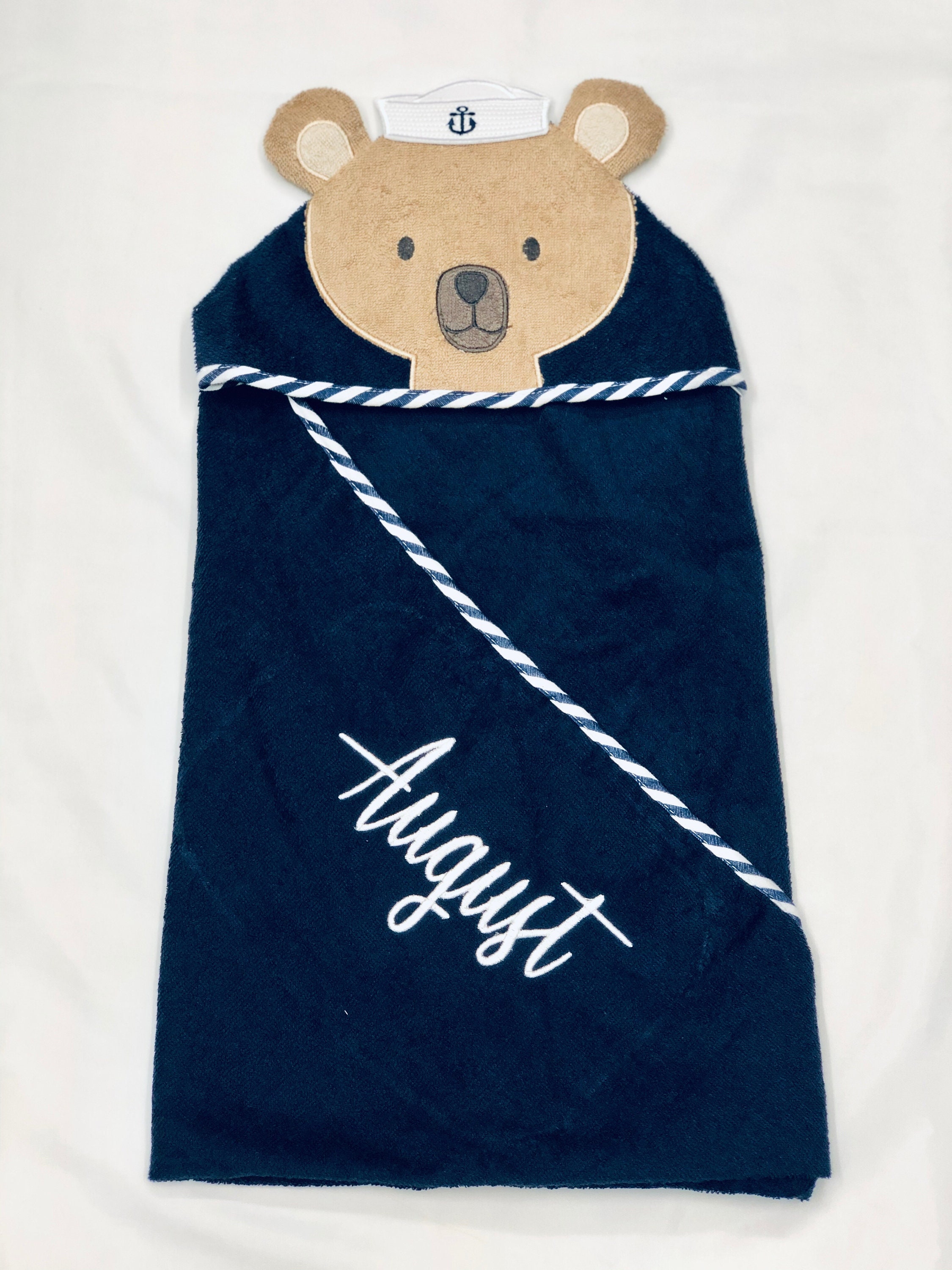 Personalized Hooded Baby Boy Bath Towels Hooded Bath Towels Etsy