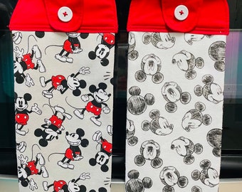 Mickey Mouse hanging Kitchen towel/ kitchen towels/Mickey Mouse print design/kitchen linens/Kitchen decor /Handmade Kitchen Hanging towel..