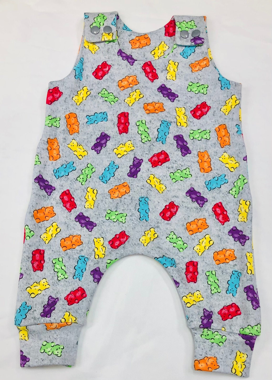 Gummy Bear Baby Romper Unisex Cotton Romper Handmade Baby Etsy