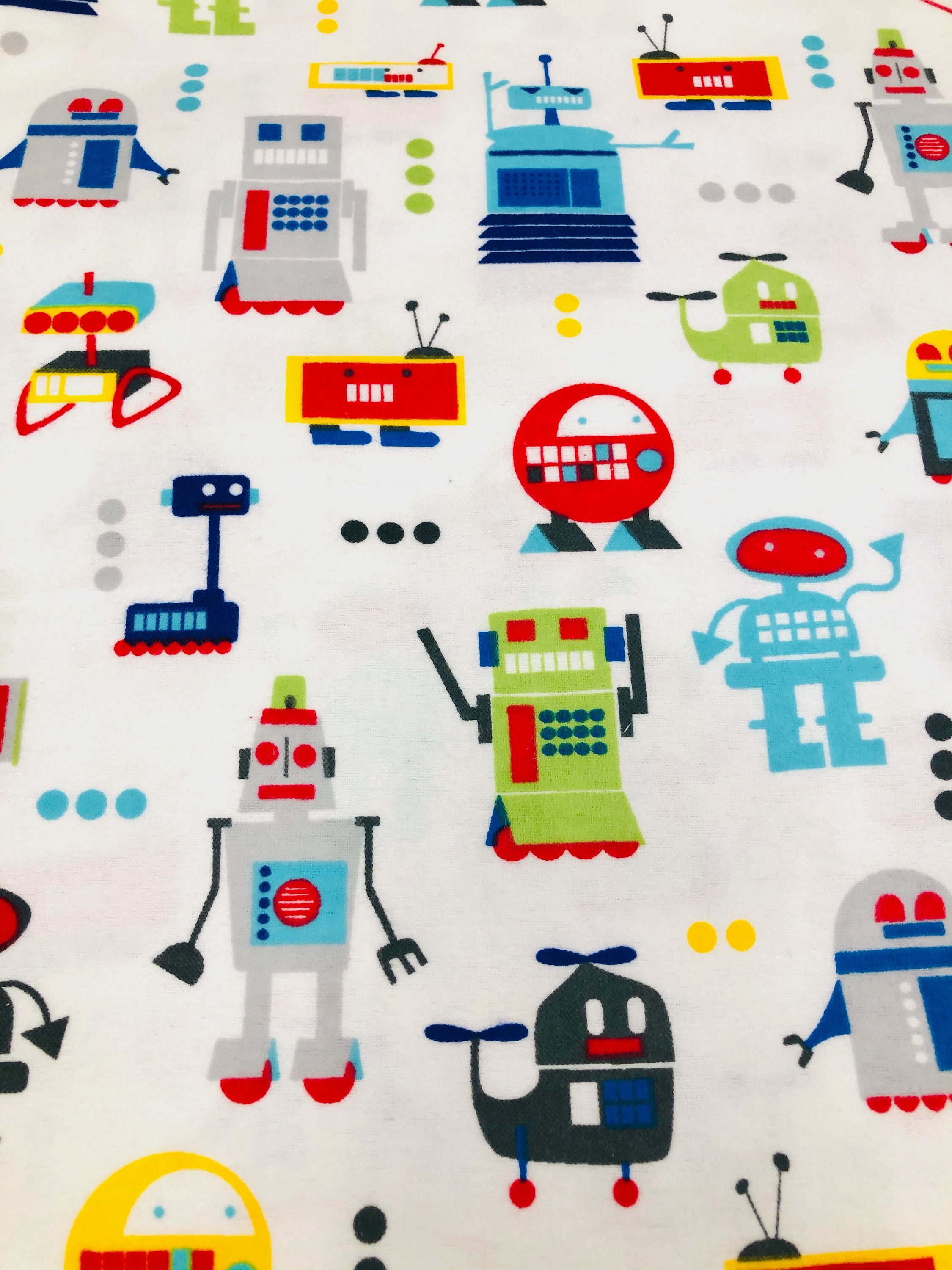 Personalized Robot Baby Blanket, Baby Shower Gift/kids Robot Blanket