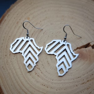 Continent of Africa earrings