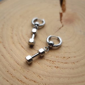 Dumbell earrings