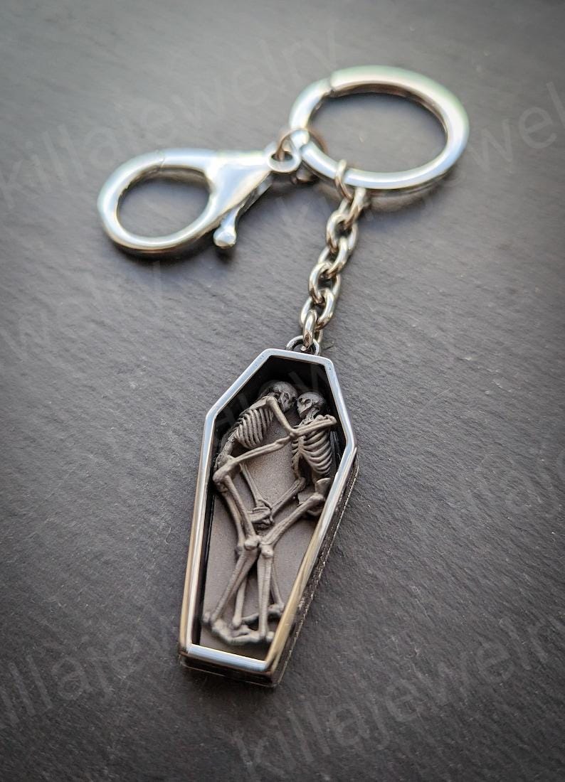 CALEE - SILVER STAR CONCHO LEATHER KEY RING (BLACK