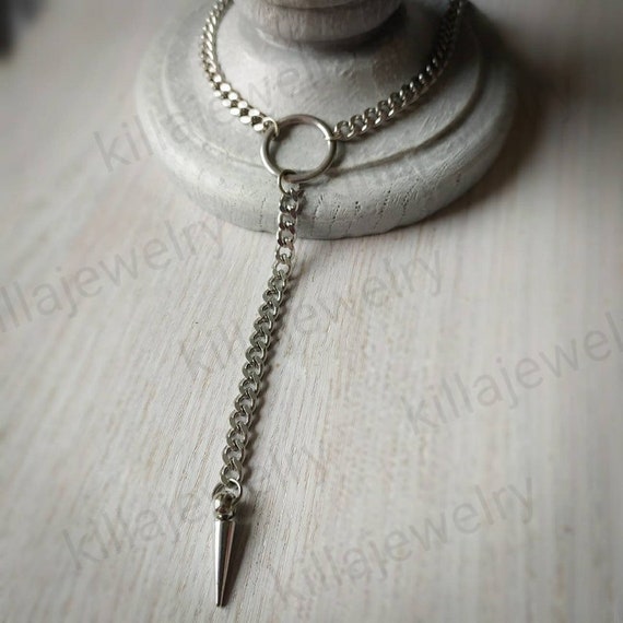 Chain Choker Necklace, Spike Necklace, O Ring Choker, Women's Choker, Stainless Steel, Punk Style Choker Necklace, Punk Jewelry, O Ring - Etsy Chain Choker Necklace, Spike Necklace, O Ring Choker, Women's Choker, Stainless Steel, Punk Style Choker Necklace, Punk Jewelry, O Ring - Etsy