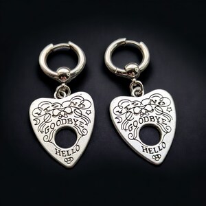 Ouija planchette earrings