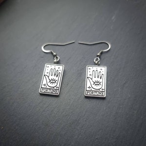 Tarotkarten Ohrringe in Silber