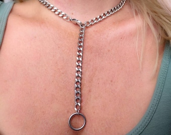 Dikke roestvrijstalen kinketting met O-ring