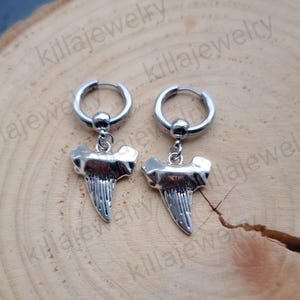Shark tooth earrings
