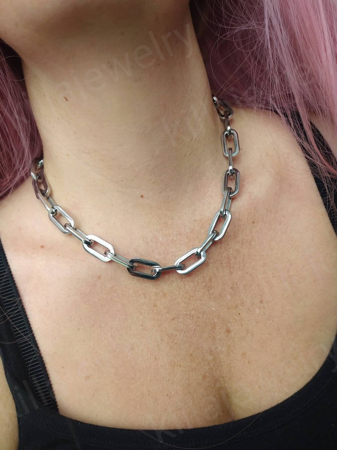 ★LOVE ME MONSTER★Surgical Chunky Link Chain Necklace il_1080xN.6098069076_uget.jpg