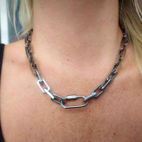 Chain Choker Necklace For Girls Women Men Emo Punk Grunge Jewelr