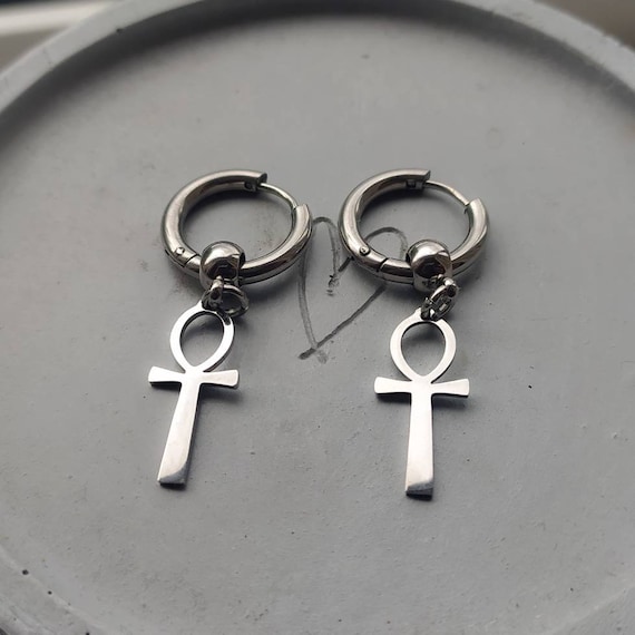 Ankh Earrings Egyptian Ankh Cross Earrings Ancient Egypt