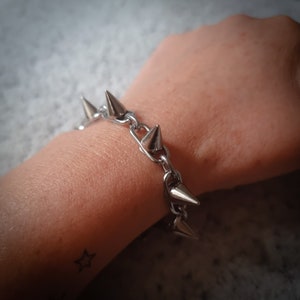 Spike rivet bracelet