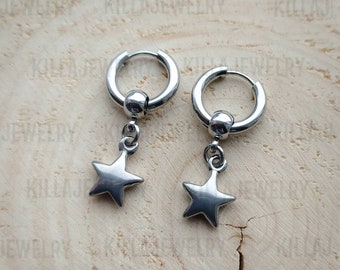 Boucles D'oreilles À Goujon Magnétique En Acier 6 = 8 Mm Pour Femmes