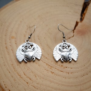 Ancient Egyptian scarab/eye of horus earrings