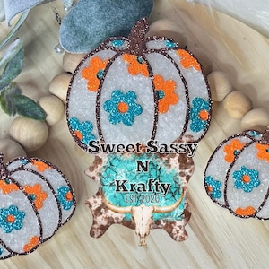 Cute floral pumpkin freshie | pumpkin freshie | cute pumpkin freshie| floral Freshie|freshie| USA freshie| Cute Freshie| Car Freshener
