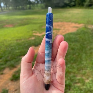 Beach Themed glitter pen| glitter pen| gel pen| Gel pen | beach pen|