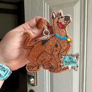 Sco oby Freshie| cute Scoob Freshie| dog Freshie| freshie| Glitter freshie| cute dog freshie| cartoon dog freshie