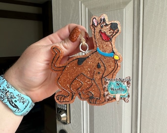 Sco oby Freshie| cute Scoob Freshie| dog Freshie| freshie| Glitter freshie| cute dog freshie| cartoon dog freshie