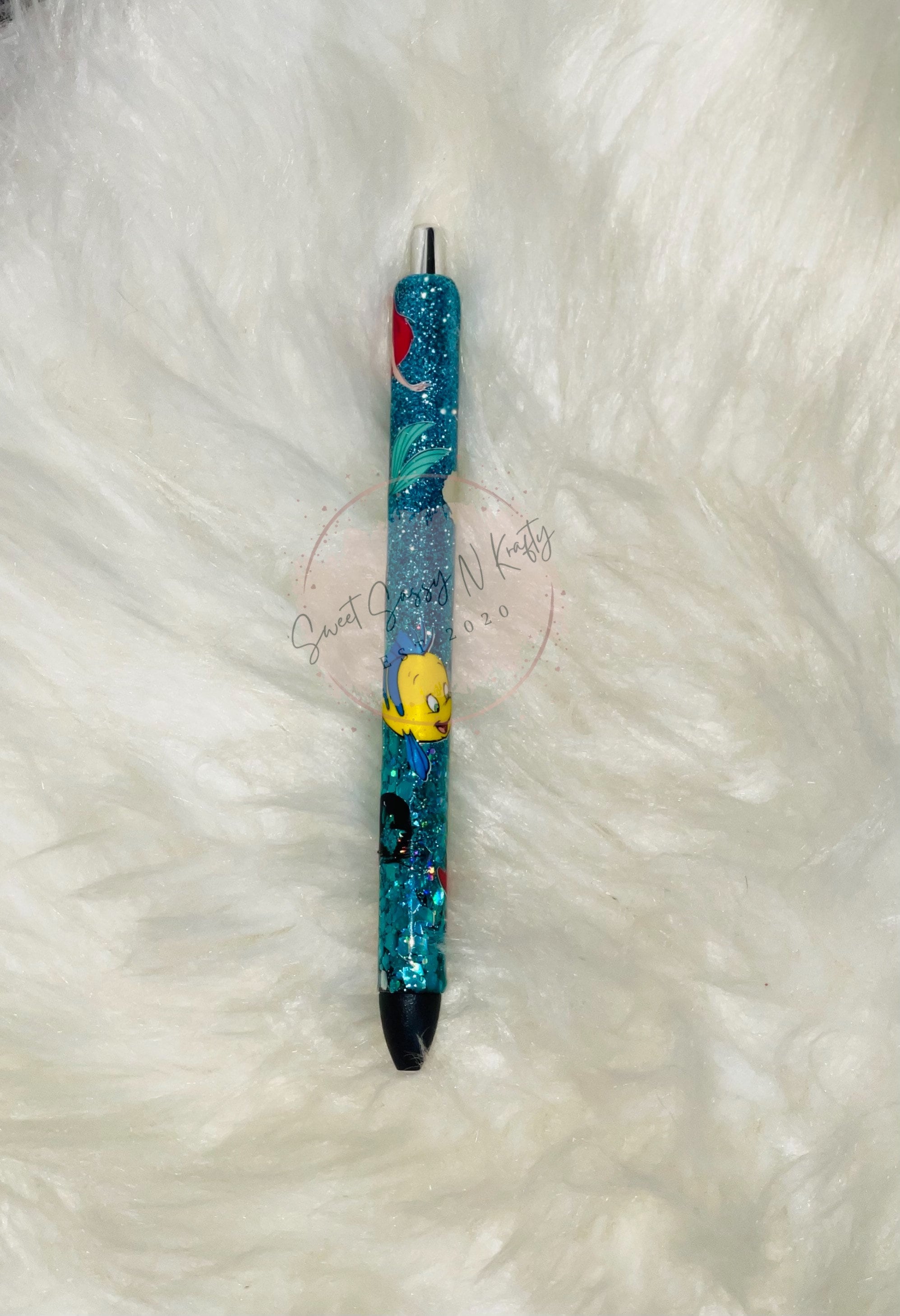 Tofficu 4pcs Mermaid Pen Mermaid Tail Ink Pens Mermaid Tail Pen Children  Pens Ocean Pens Cartoon Pen Signing Pens Decorative - Writing Pens Mermaid